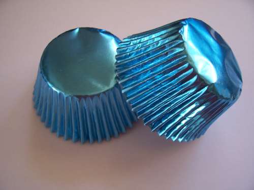 Blue Foil Cupcake Papers - Click Image to Close